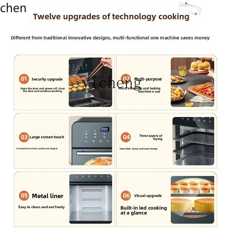 HXL  Air Electric Fryer Small Household Oven Microwave Oven Two-Three All-in-One Machine