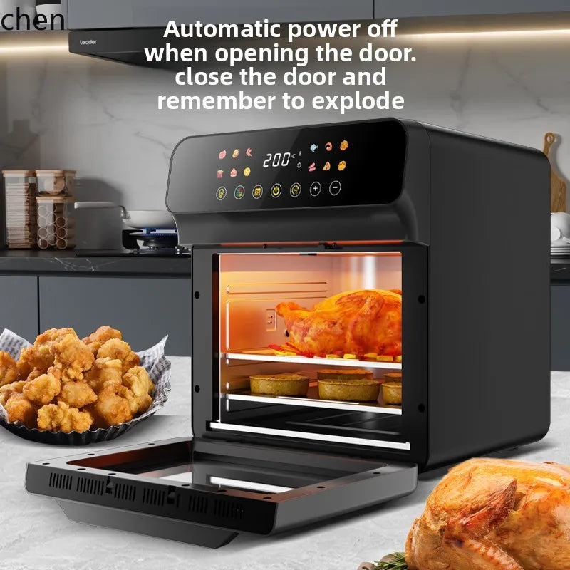 HXL Smart Home Multi-function Visual Large Capacity Color Touch Screen Air Fryer